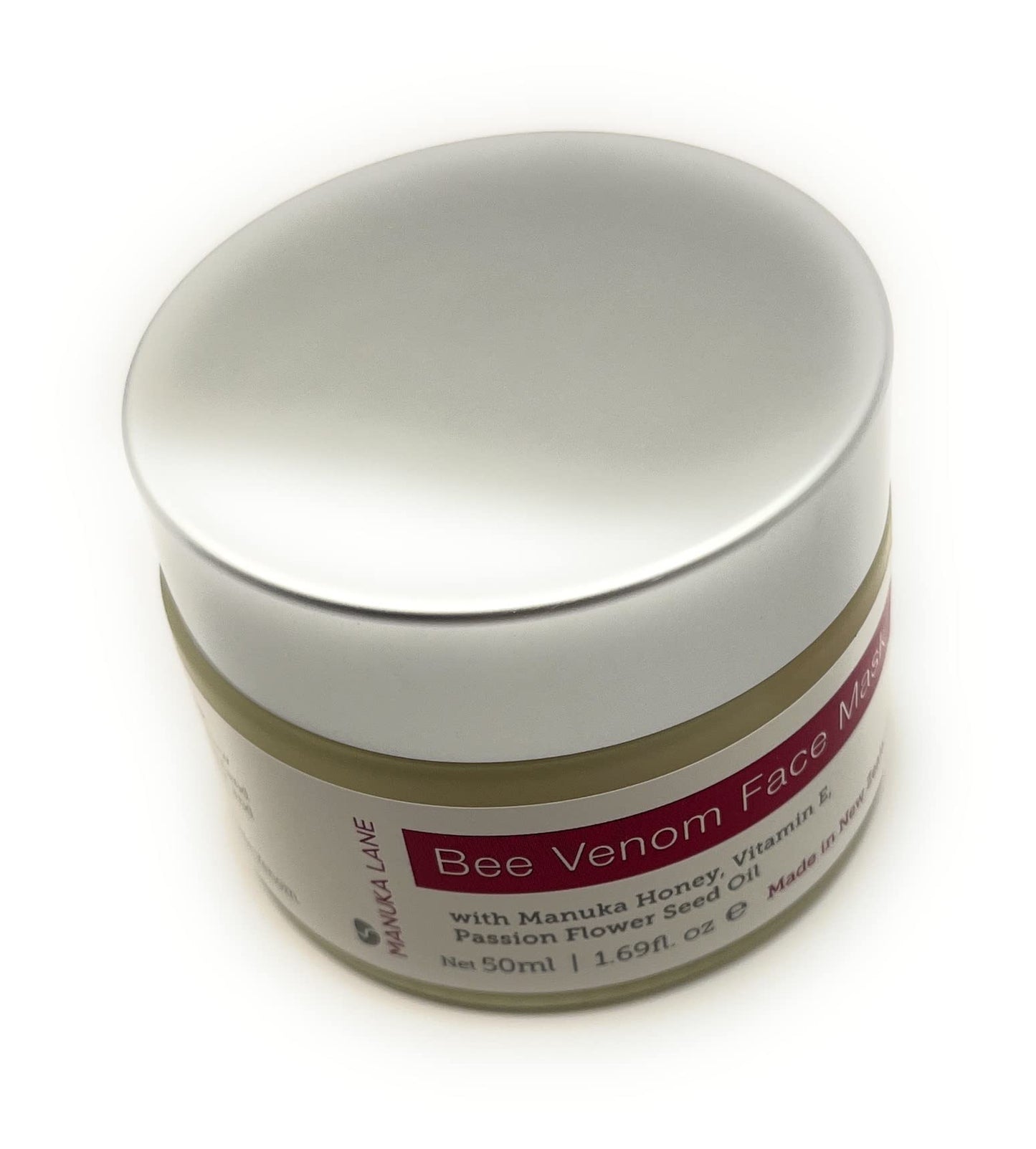 Manuka Lane, Bee Venom Face Mask, with Natural Honey, Vitamin E, Passion Flower Seed Oil, Net 50ml
