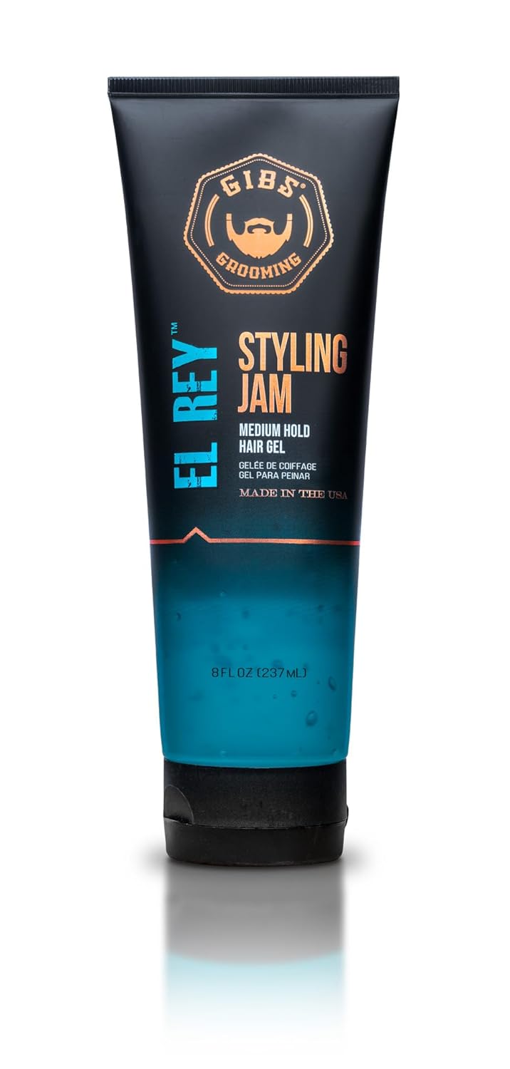 El Rey Styling Jam for Men - Medium Hold Hair Gel | GIBS Grooming