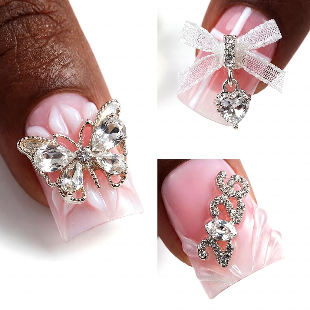 IntoVibes Handmade Short Duck Press On Nails, 2026 3D Decoration And Y2K, 10 Pieces Reusable Acrylic False Nails, Size Medium
