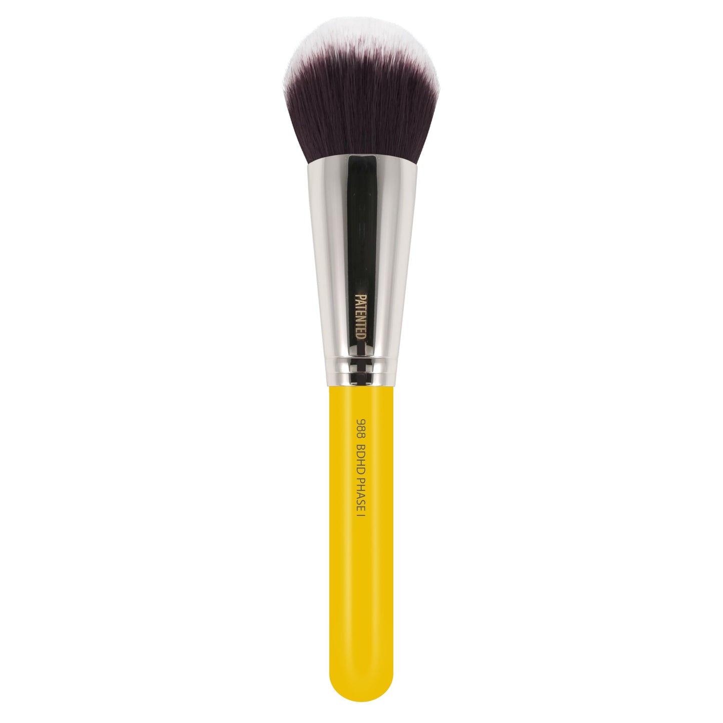 Bdellium Tools Professional Makeup Brush - Studio Series 988 BDHD Phase I Large Face Foundation/Powder - With Soft Synthetic Fibers, For Application & Blending (Yellow, 1pc)