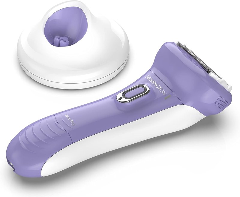 Remington Electric Shaver for Women - 4-Blade Smooth Glide Foil & Bikini Trimmer | Wet/Dry Use, Almond Oil Strip