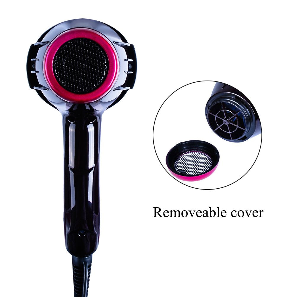 Professional Hair Dryer - 3500W Ionic Ceramic Blow Dryer | Quick Drying with Diffuser & Concentrator Attachments