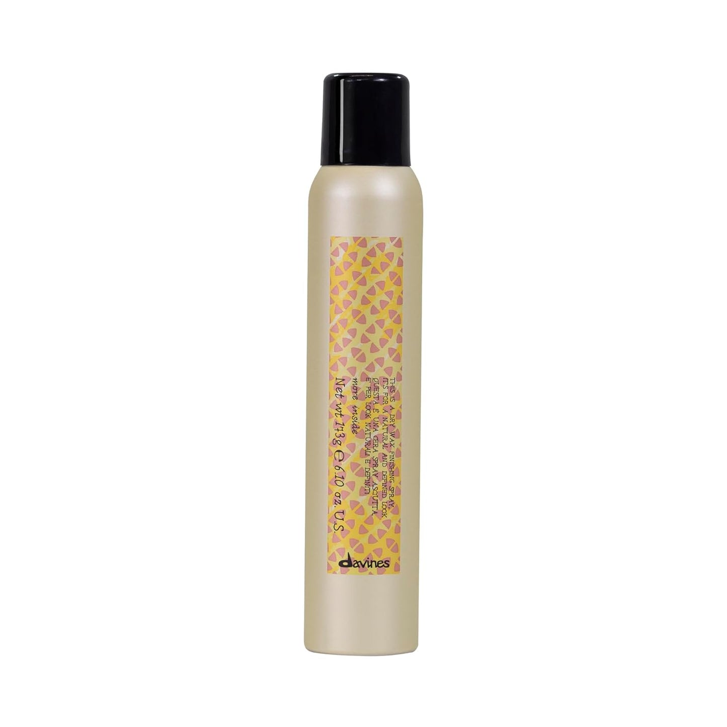 Davines Dry Wax Finishing Spray - Strong Hold Texture & Satin-Matte Finish | 6.76 Fl Oz
