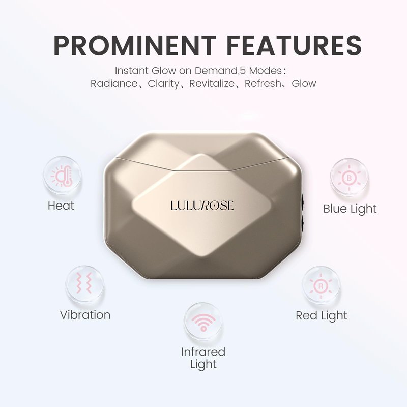 LULUROSE 4-in-1 Facial Massager,Heat Facial Beauty Device for Face Neck Eye Lifting Firming Depuffing,Facial Sculptor Skin Care,at Home or Traveling