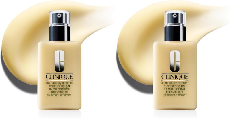 Clinique 3-Step Dramatically Different Moisturizing Gel | Oil-Free | Face Moisturizer for Combination Oily to Oily Skin Types,6.7 Fl Oz,(Pack of 2)