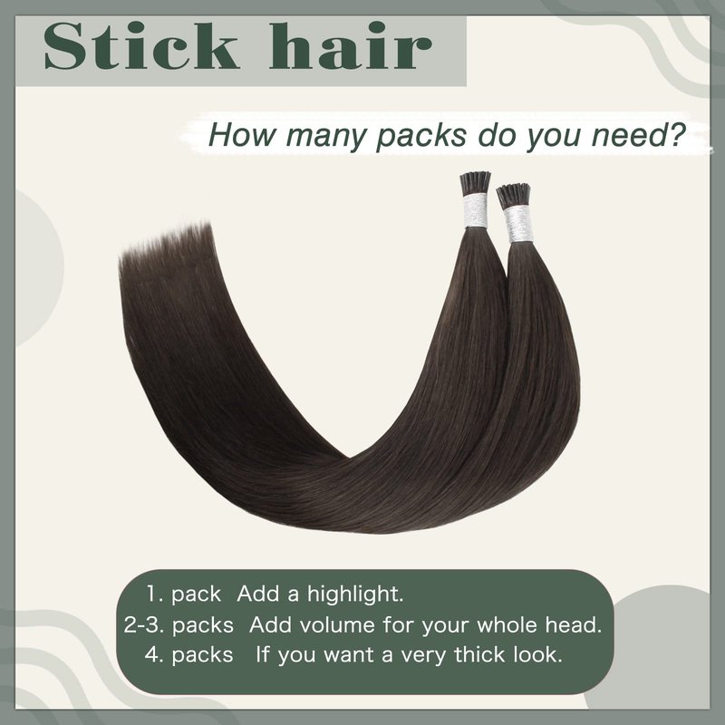 Sixstarhair Itip Human Hair Extensions Dark Brown Keratin Extensions 50 Grams Silky Straight Real Human Hair Extensions Brown Invisible I Tip Hair Extensions Human Hair 50 Strands 18 Inch