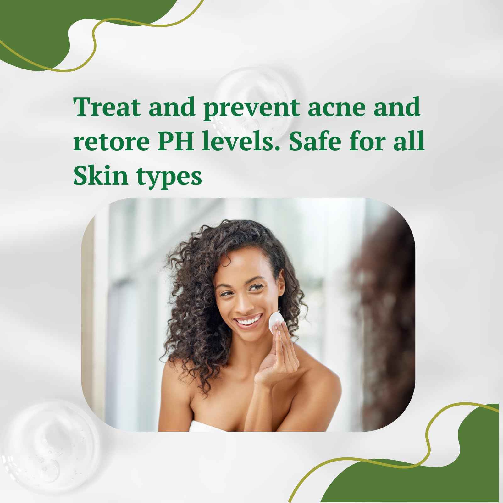 iMMense Naturals Aloe Vera Toner for Face. Skincare to Treat and Prevent Acne, Restore PH Balance & Excess Dirt. Facial Toner for Women and Men.