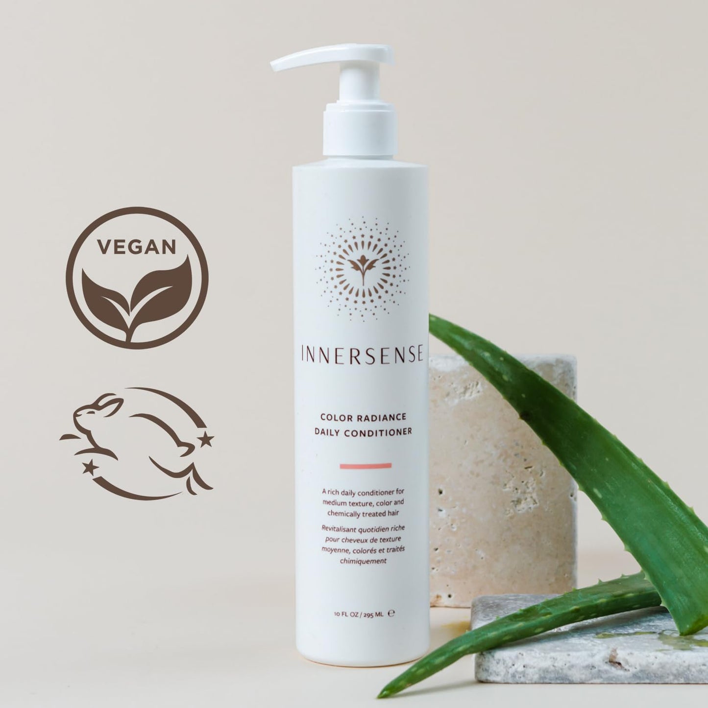 INNERSENSE Organic Beauty - Natural Color Radiance Daily Conditioner | Non-Toxic, Cruelty-Free, Clean Haircare (10 fl oz | 295 ml)