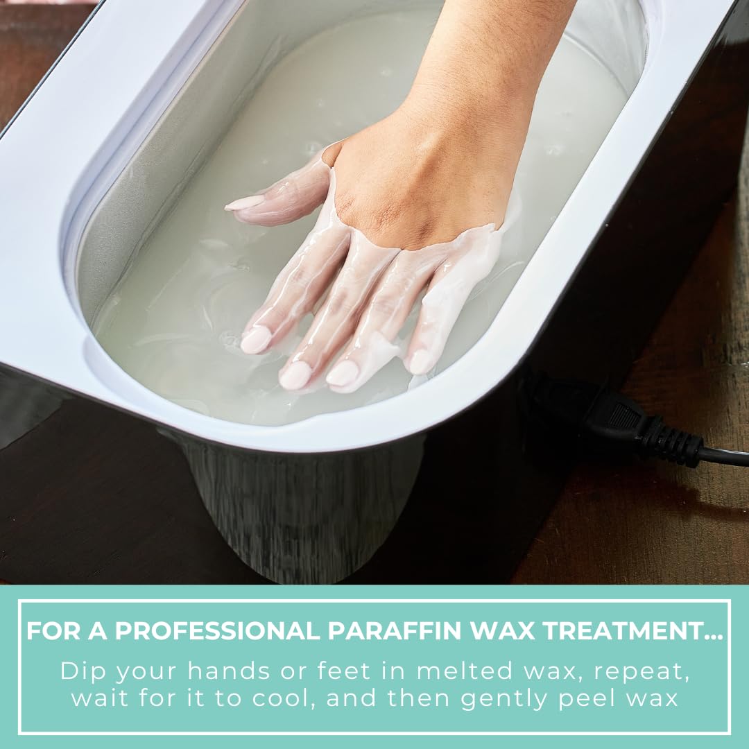 Becky Home 1lb Unscented Paraffin Wax, Paraffin Wax for Hand and Feet, Use with any Paraffin Wax Machine for Hand and Feet, Paraffin Wax Refills for Paraffin Baths, Parrafin Wax Blocks