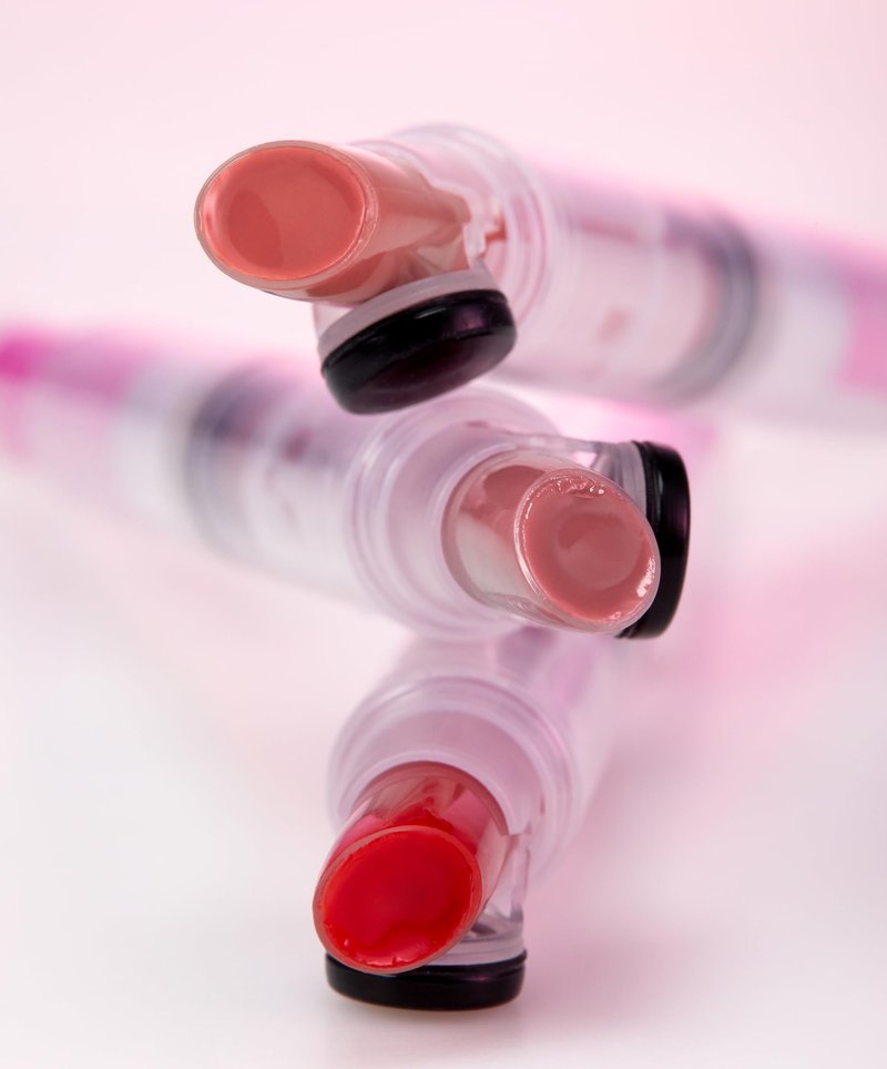 CLICKA One-Touch Retractable Tinted Lip Balm, Moisturizing Lip Gloss with Menthol (Rose Pink) Korean Lip Care