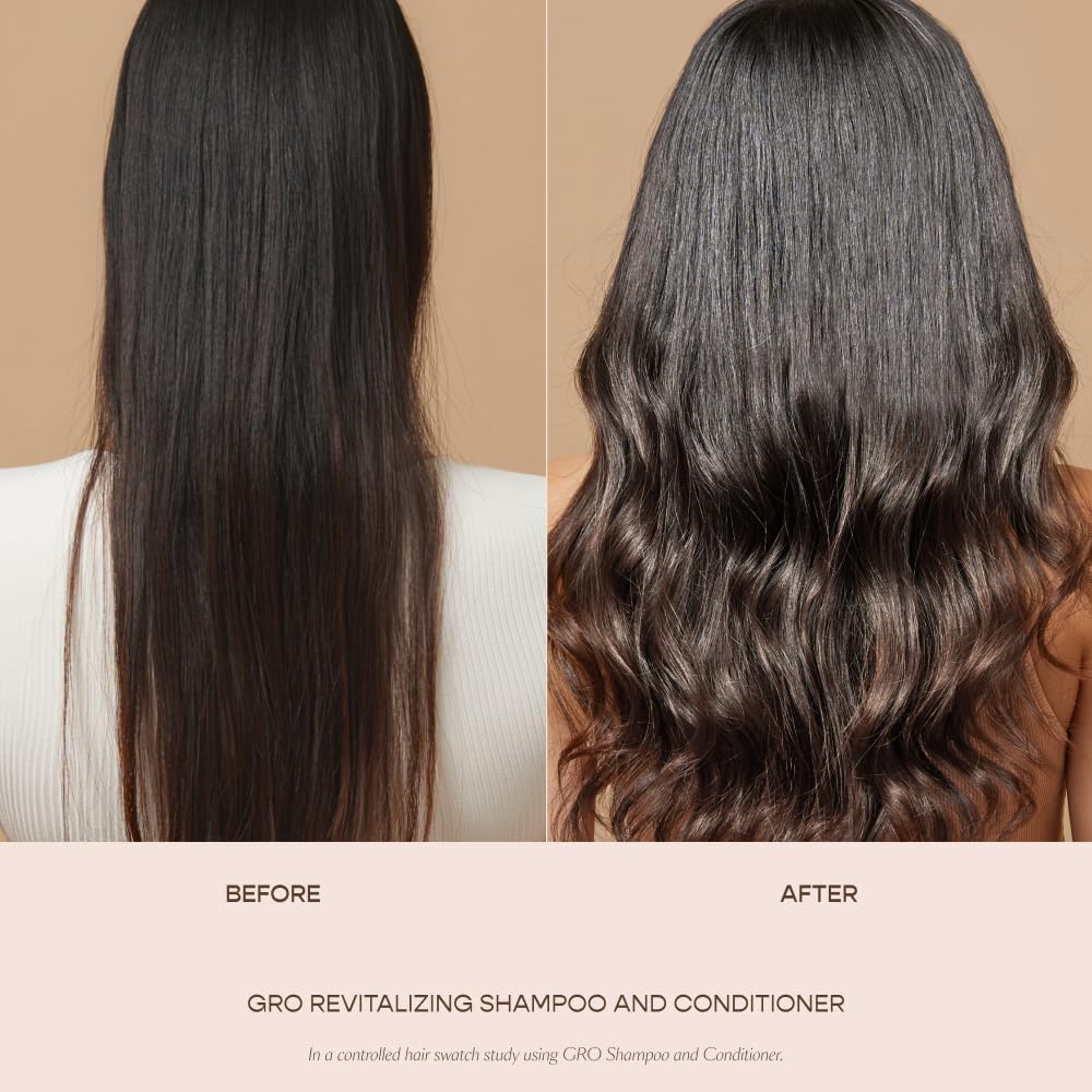 VEGAMOUR GRO Revitalizing Shampoo, Support Thicker, Fuller Looking Hair, Shampoo Formulated Without Sulfates for Thinning Hair with Vegan Keratin, Natural Citrus Scent (8 fl. oz.)