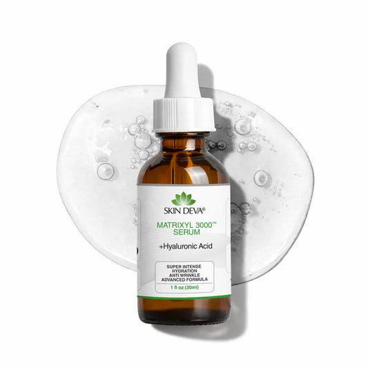 SKIN DEVA 1 fl oz Matrixyl 3000 with Hyaluronic Acid Serum Peptides Serum For Face Hydration with Hyaluronic Acid Stimulates Collagen Repair Mechanisms Lightweight Anti Aging Moisturizer