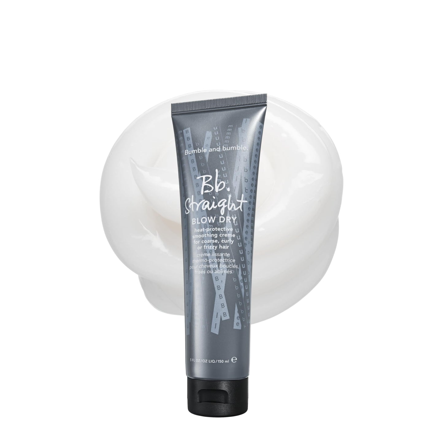 Bumble and bumble. Straight Blow Dry Heat Protective Hair Styling Cream |Protects Against Frizz, Humidity, and Heat|Smooth Sleek Blowouts|For Medium to Thick Curly, Wavy, Straight Hair Types, 5 Fl Oz