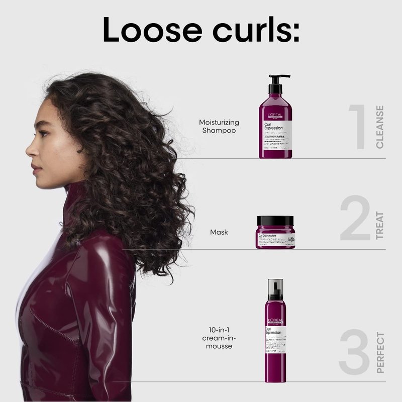 L'Oréal Professionnel Paris Curl Expression Anti Buildup Shampoo - Gently Cleanses & Eliminates Buildup For Curly and Coily Hair Types, Sulfate, Paraben & Silicone-Free