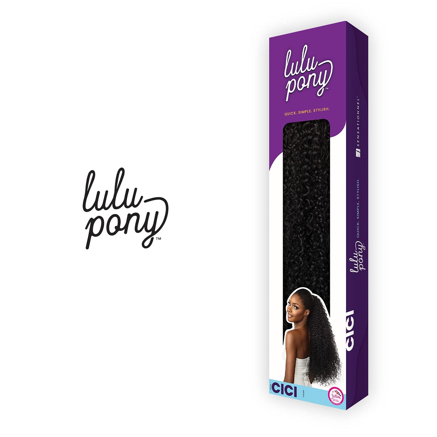 Lulu Ponytail Drawstring - High Heat Synthetic Yaki Hair Piece | 2 Dark Brown