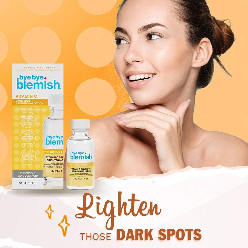 Brightening Dark Spot Lotion with Vitamin C - Fast-Acting Blemish Treatment | 1 Fl Oz