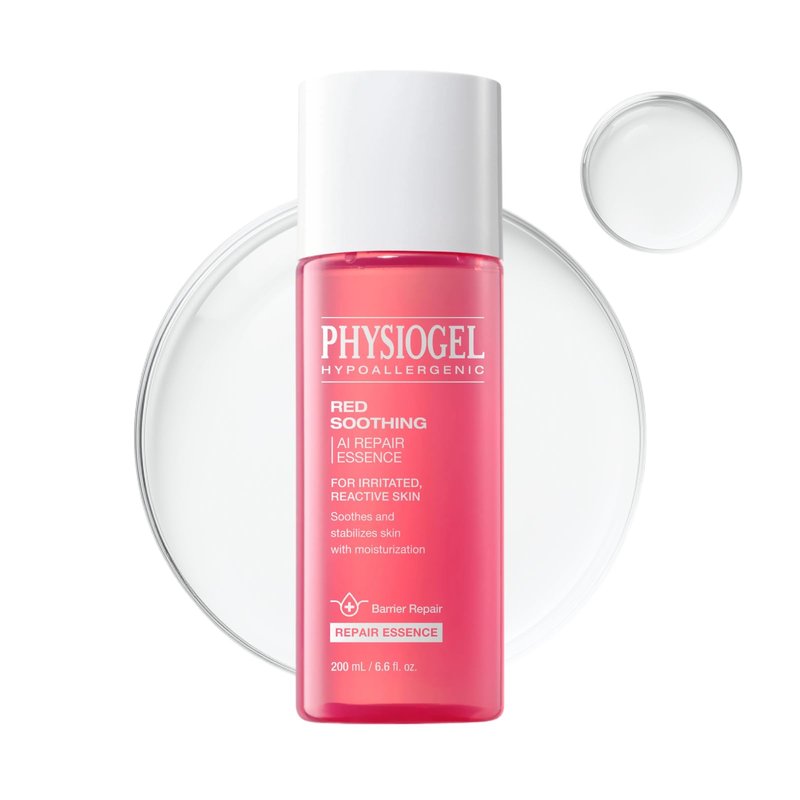 Physiogel Red Soothing Essence, Reduces Redness, Hydration for Dry & Sensitive Skin, Fragrance-Free, Non-Comedogenic, Dermatologist-Tested, Lightweight