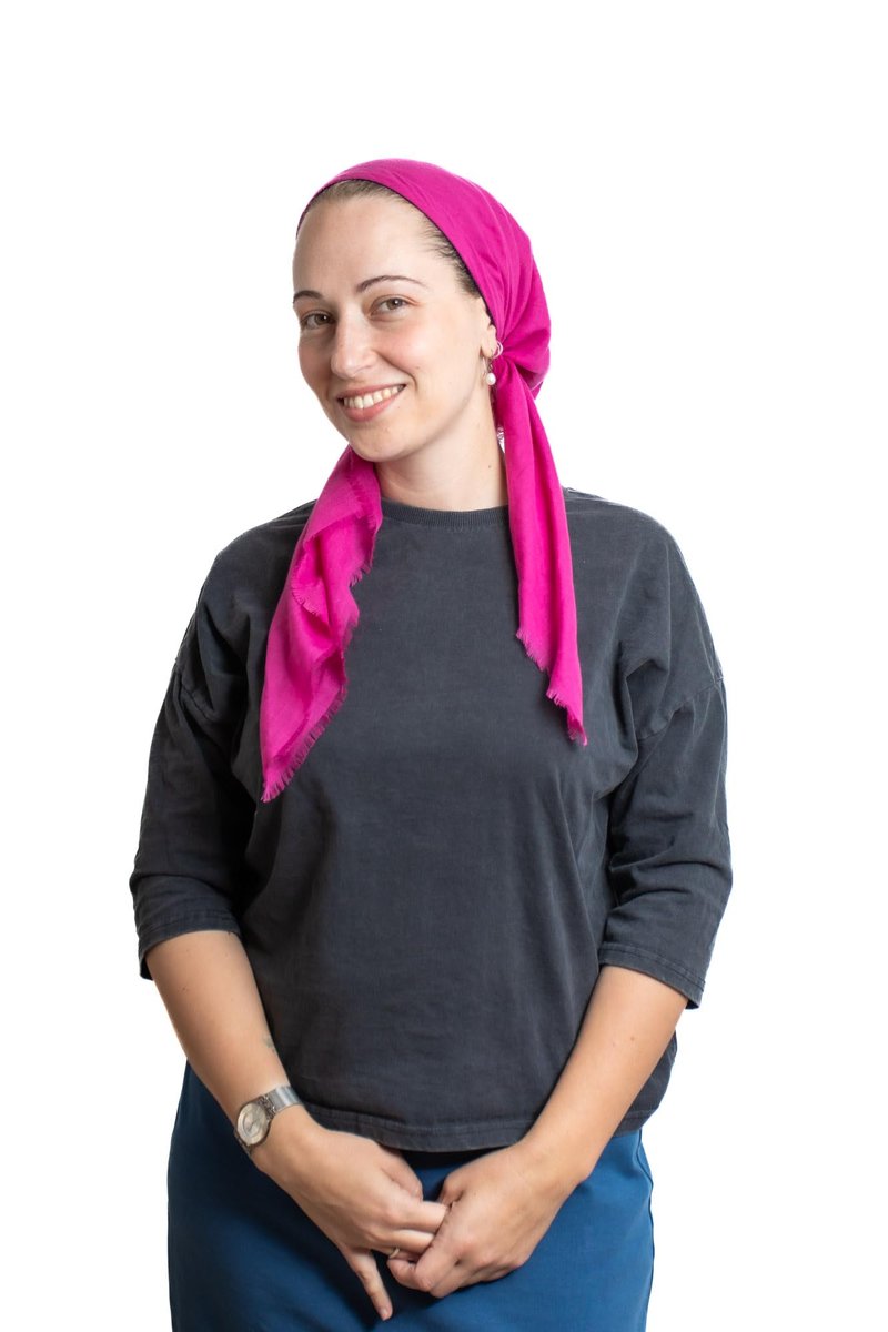 ERMANDINA Pretied Head Scarf Non-Slip Head Wraps for Women, Stylish Jewish Head Coverings, Scarf Headbands for Women (Pink Rose)