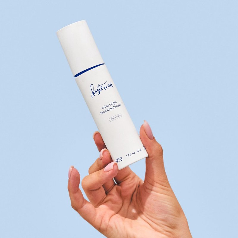 Kosterina Extra Virgin Daily Face Moisturizer | Hydrating, Soothing Natural Face Cream with Antioxidants, Olive Oil, Squalane & Hydroxytyrosol | 1.7 oz