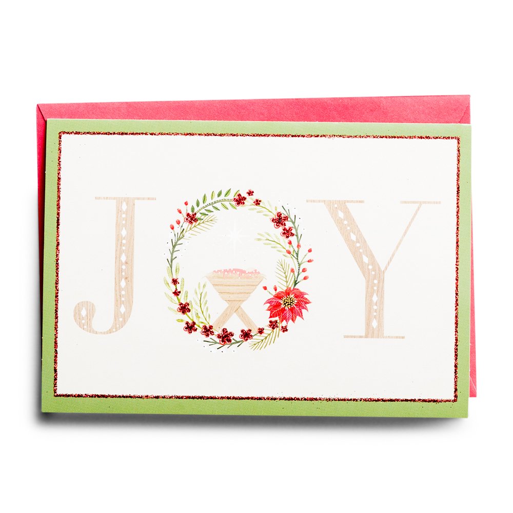 DaySpring - Joy - 18 Boxed Christmas Cards and Envelopes, KJV (60643)