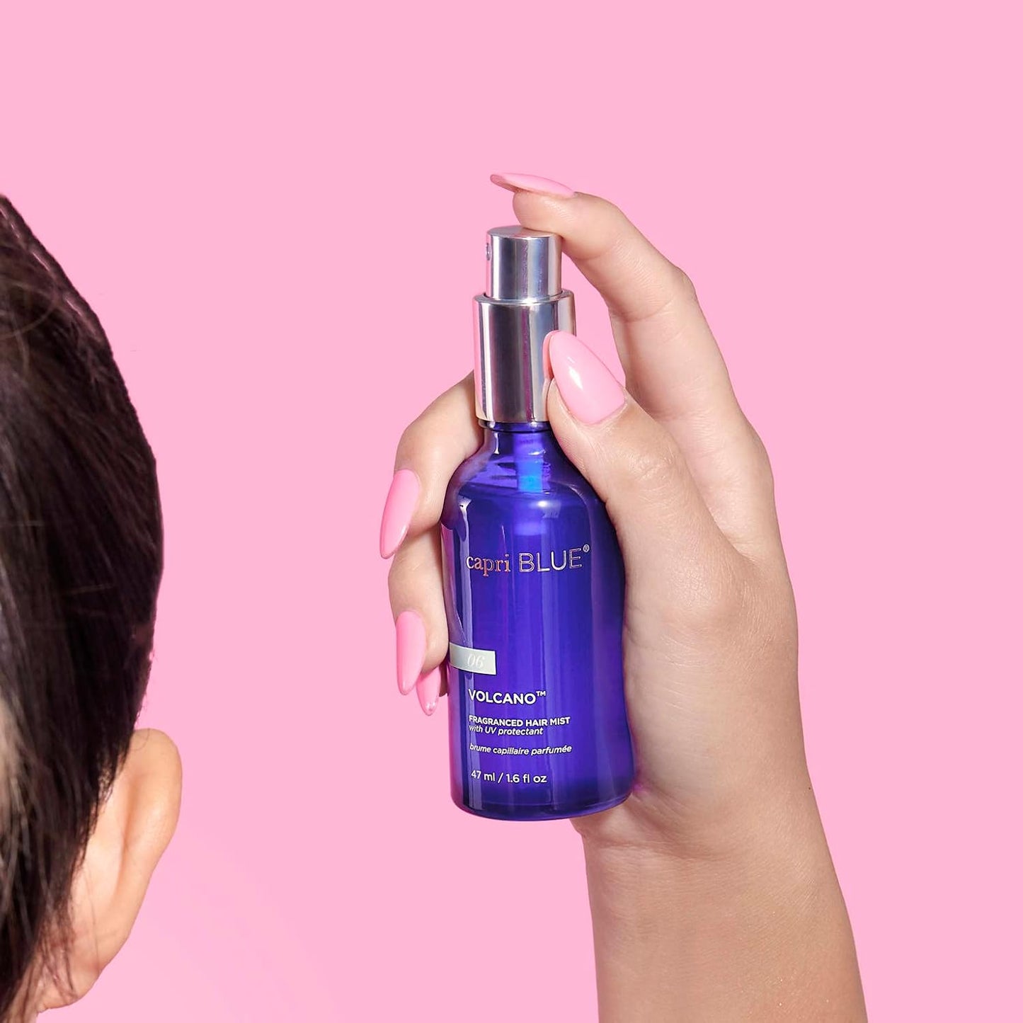 Capri Blue Volcano Hair Mist - Fragranced Shine Spray with Green Tea & Rice Bran Oil | 1.6 fl oz
