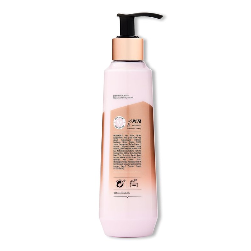 Sanctuary Spa Lily & Rose Body Lotion - Vegan Moisturizer with Lotus Flower & Vitamin C | 250ml