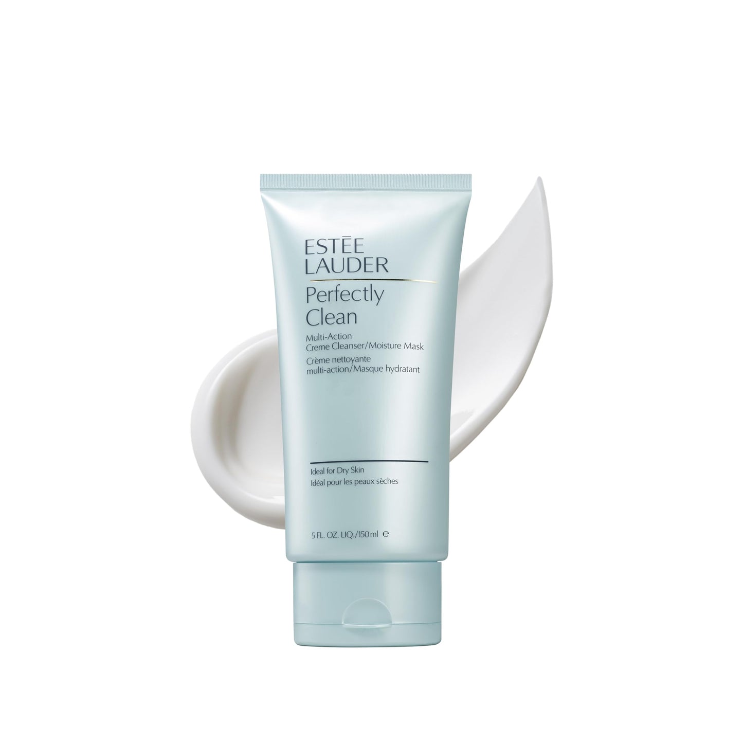 Estée Lauder Perfectly Clean Multi-Action Cream Face Wash Cleanser/Moisture Mask | Ideal for Dry Skin, 5 Ounce