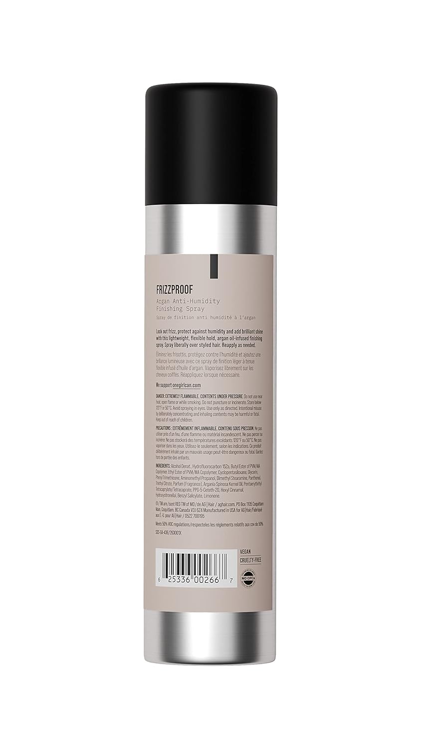 Frizzproof Argan Anti-Humidity Finishing Spray - 8 Oz | Smooth & Shine
