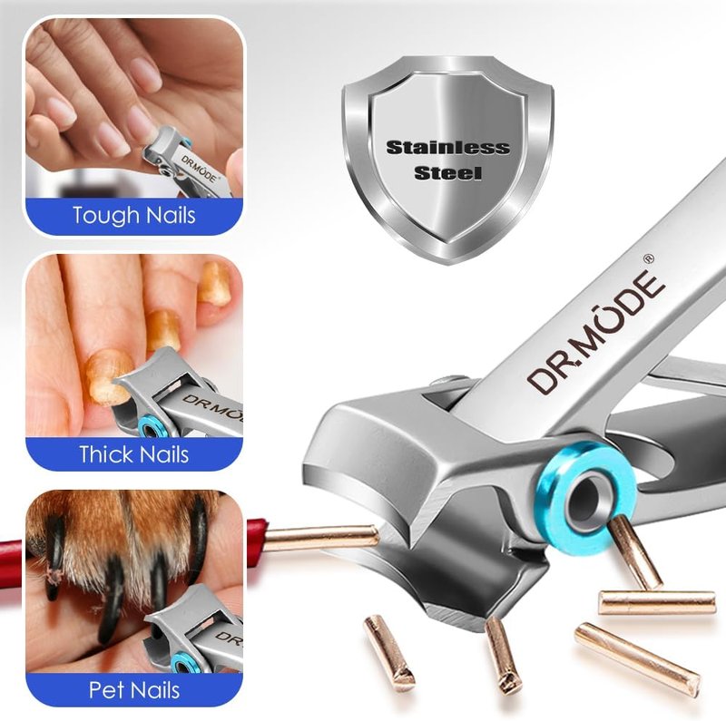 Toenail Clippers for Seniors - Large Slanted Nail Clippers for Thick Ingrown Nails | Angled Head Design