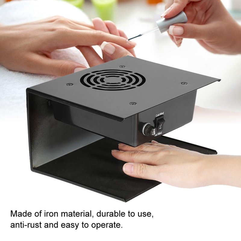 Nail Polish Dryer 300W Nail Gel Fast Drying Curing Nail Art Gel Polish Dryer for Hands Feet Hot & Cold Wind Professional Salon Nail Air Fan Blower Manicure Tool for Drying Art Gel
