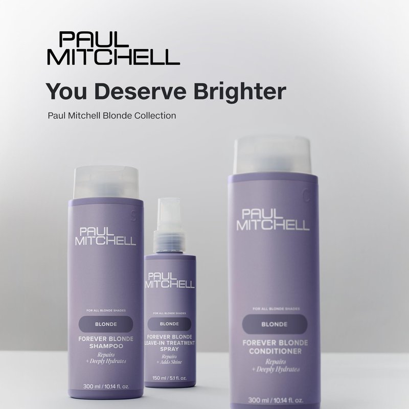 Paul Mitchell Forever Blonde Conditioner, Repairs + Deeply Hydrates, Ideal For Bleached + Lightened Hair, 10.14 fl oz