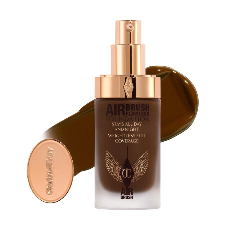 Charlotte Tilbury Airbrush Flawless Matte Foundation - Full Coverage Liquid Makeup with a Natural-Matte Finish - Smoothes & Blurs Pores - Waterproof & Transfer Resistant - 17 Cool
