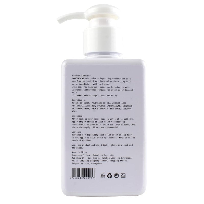 SOVONCARE Blue Hair Color Depositing Conditioner Mask - Nourishing Formula | 5.28 oz, Cruelty-Free
