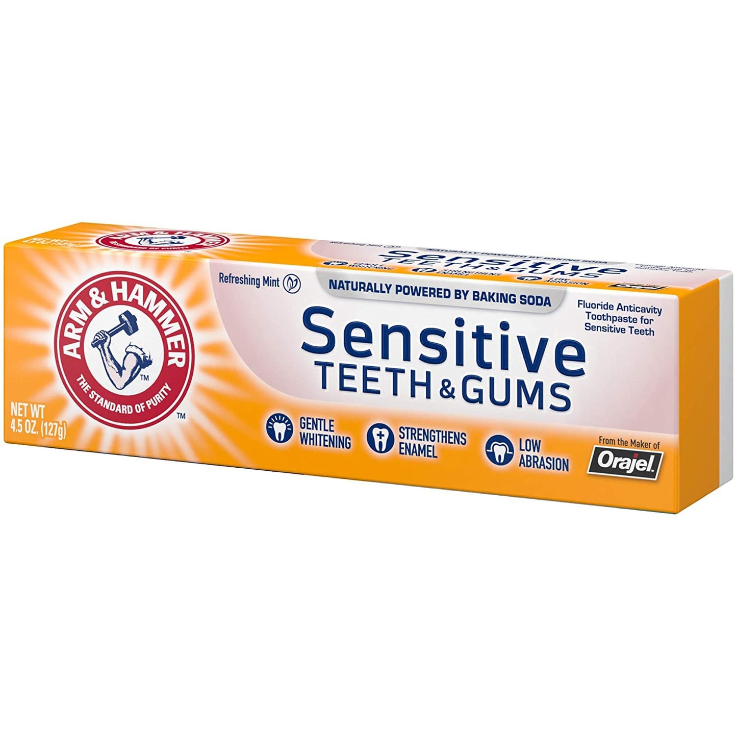 ARM & HAMMER Sensitive Teeth & Gums Toothpaste 4.5 oz (Pack of 6)