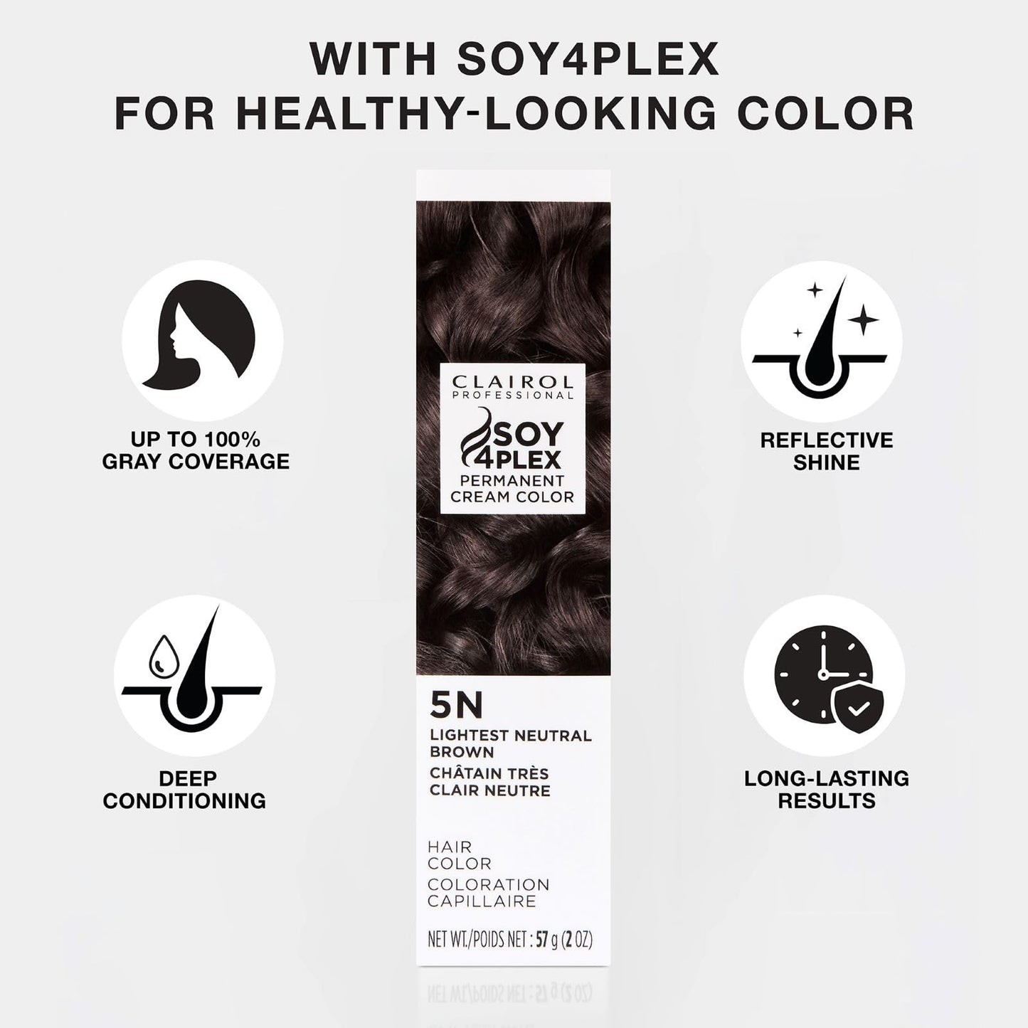 Clairol Professional Crème Permanente, 1n Black, 2 oz. - Packaging May Vary