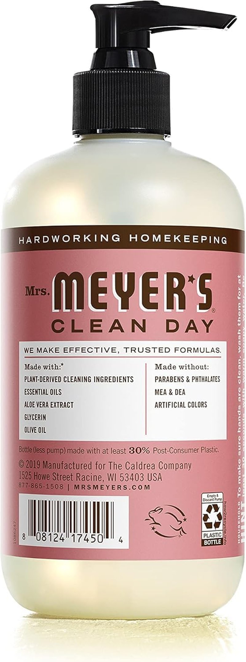 Mrs. Meyer's Liquid Hand Soap - Rosemary Scent | 12.5 Fl Oz | Pack of 6