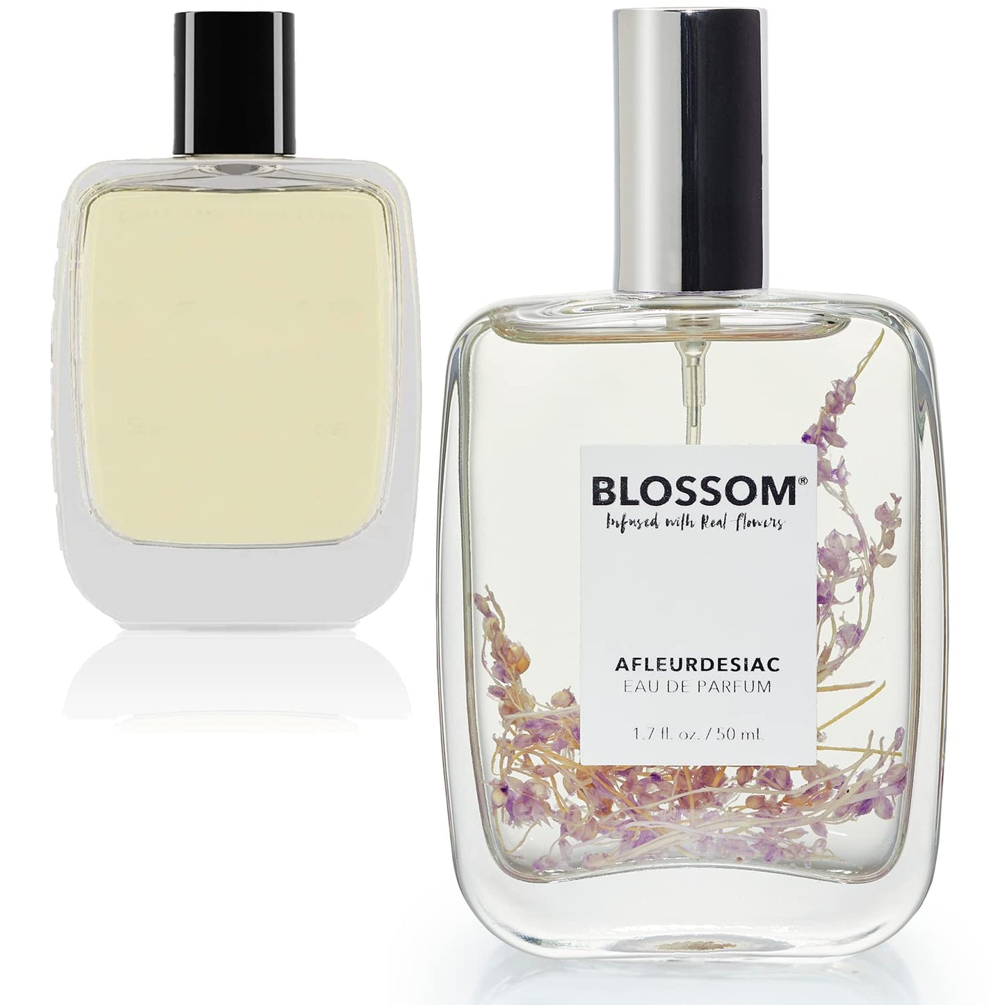 Blossom Roll-On Perfume Oil - Natural Essential Oils & Real Flowers | 2-Pack Lavenderwood & Afleurdesiac