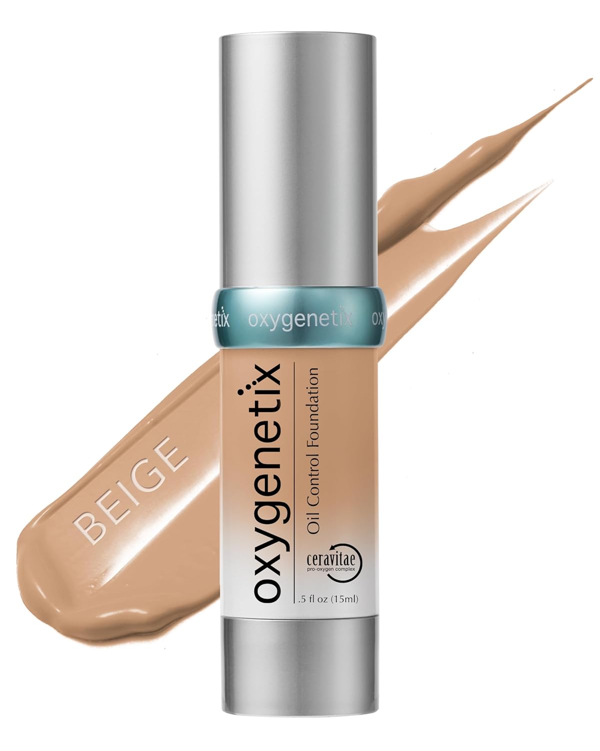 Oxygenetix Oil Control Foundation - Lightweight, Breathable Makeup for Oily Skin | Non-Comedogenic Coverage in Beige