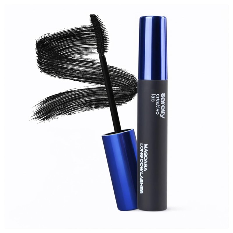 SARELLY Cow Lashes Mascara | Waterproof | Volumizing & Lengthening | Lash-Conditioning | Vegan & Cruelty-Free
