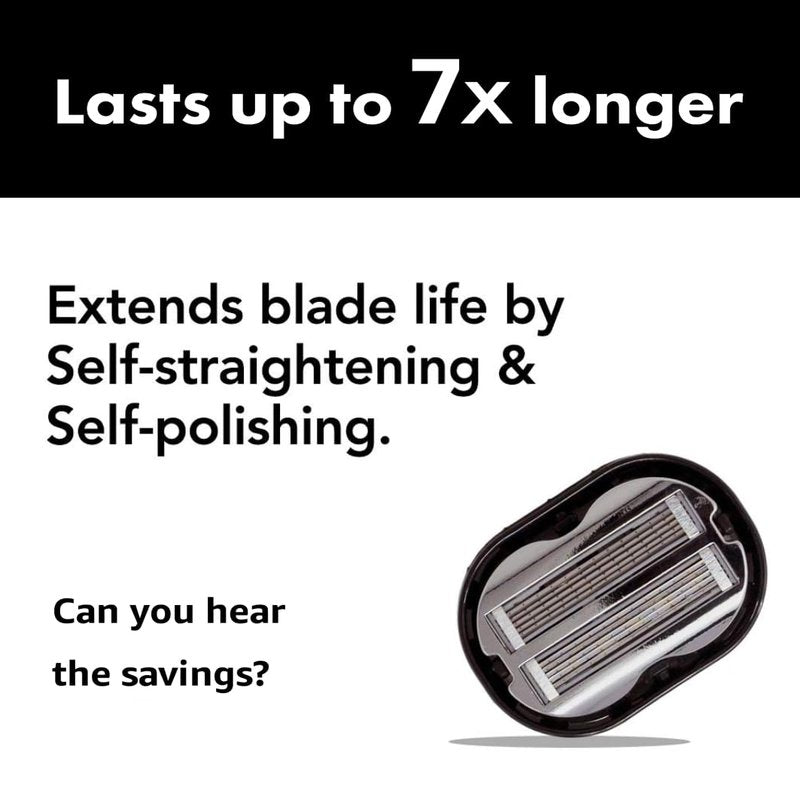 Premium Omnishaver with Cartridge Kit - The Fastest Way to Shave Head, Legs, Arms, Body|an Alternative to Disposable Shaving Razors Self Cleans & Strops During Use with Durable Blade|Bald Head Shaver