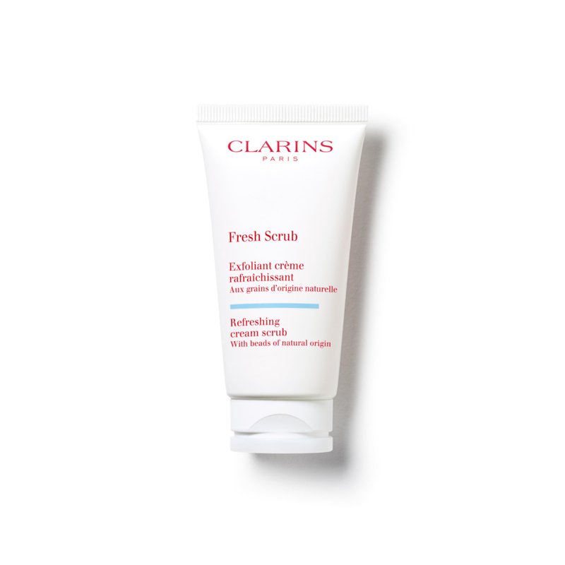Clarins Fresh Scrub | Award-Winning | Refreshing, Cream-Gel Face Scrub With Natural Beads | Gently Exfoliates, Refreshes and Hydrates | Paraben-Free | SLS -Free | Mineral Oil Free | All Skin Types