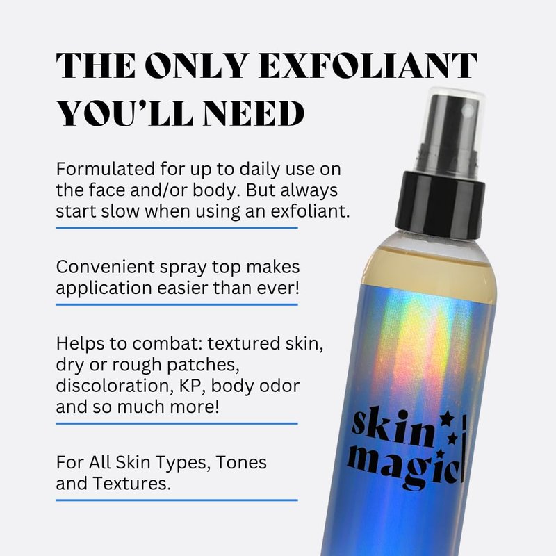 10% Glycolic Treatment Tonic Exfoliating Toner for Face and Body, Alcohol Free, Combats Acne and Hyperpigmentation, Rough Skin, All Skin Types Including Sensitive