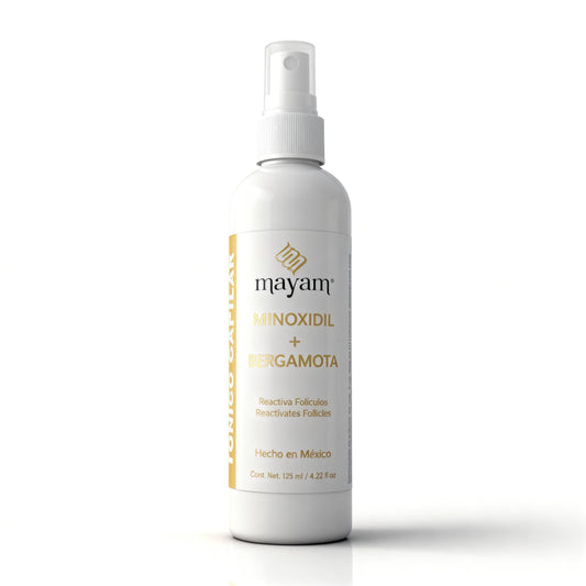 Mayam Beauty Minoxidil 5% Hair Regrowth Treatment Spray – Hair Growth Spray for Thinning Hair & Receding Hairline – Lightweight Leave-In Scalp Treatment with Bergamota – 125ml (4.2 fl oz)