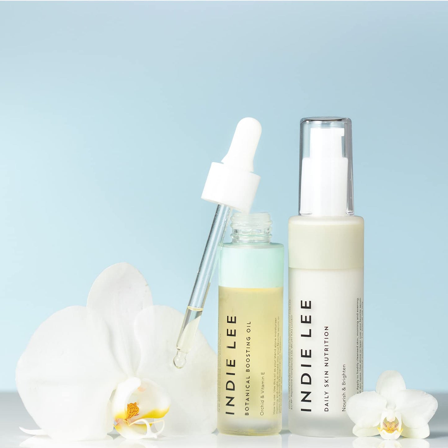 Indie Lee Botanical Boosting Oil - Face Oil with Vitamin E & Orchid Extract - Contains Malic Acid for Gentle Exfoliation - Rosehip + Jojoba Facial Moisturizer for Daily Use (30 ml)