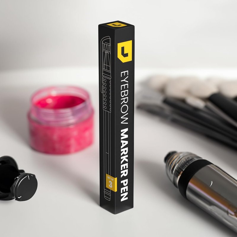 Eyebrow Microblading Marker Pen - 3pcs Felt Tip Position Mapping | White PMU Outline Tools