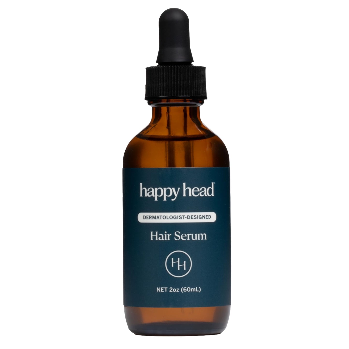 Happy Head Hair Serum for Men & Women with Procapil Biotin, Ashwagandha & Collagen, Leave In Scalp Application Formula for Daily Hair Care Routine at Home, Lightweight Use, 2 Oz Bottle