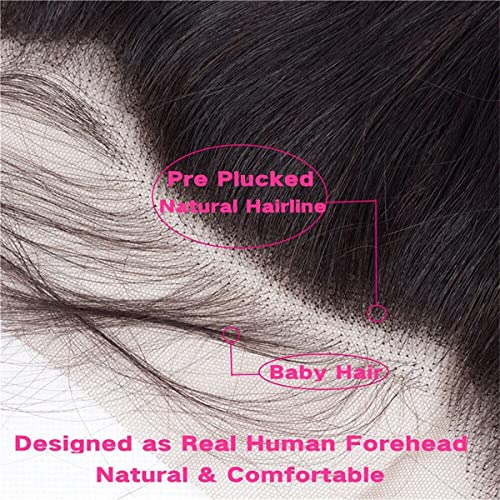 13x4 Body Wave HD Lace Frontal Human Hair 20 Inch Body Wave Ear to Ear Transparent Lace Frontal Only 100% Unprocessed Brazilian Virgin Human Hair Closure Pre Plucked with Baby Hair
