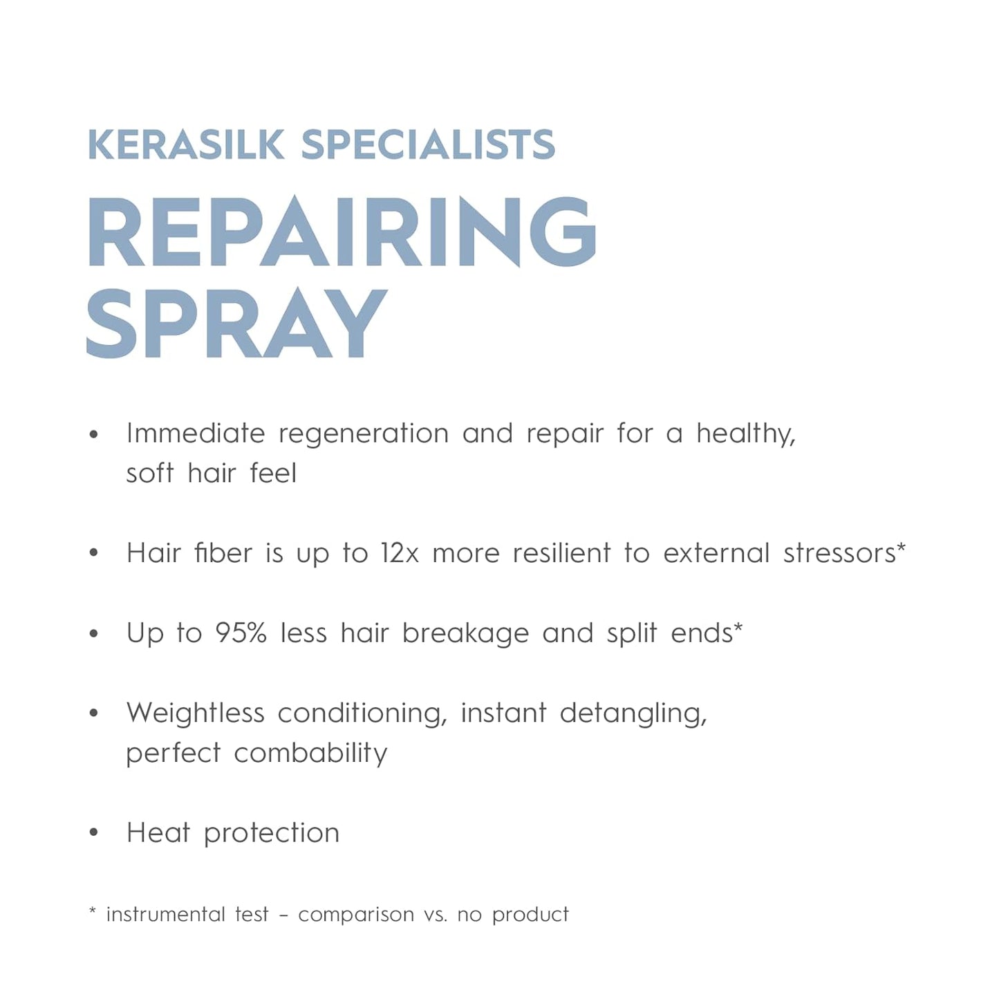 KERASILK Repairing Spray - Nourishing Hair Treatment for Dry, Damaged Hair | Heat Protection & Detangling