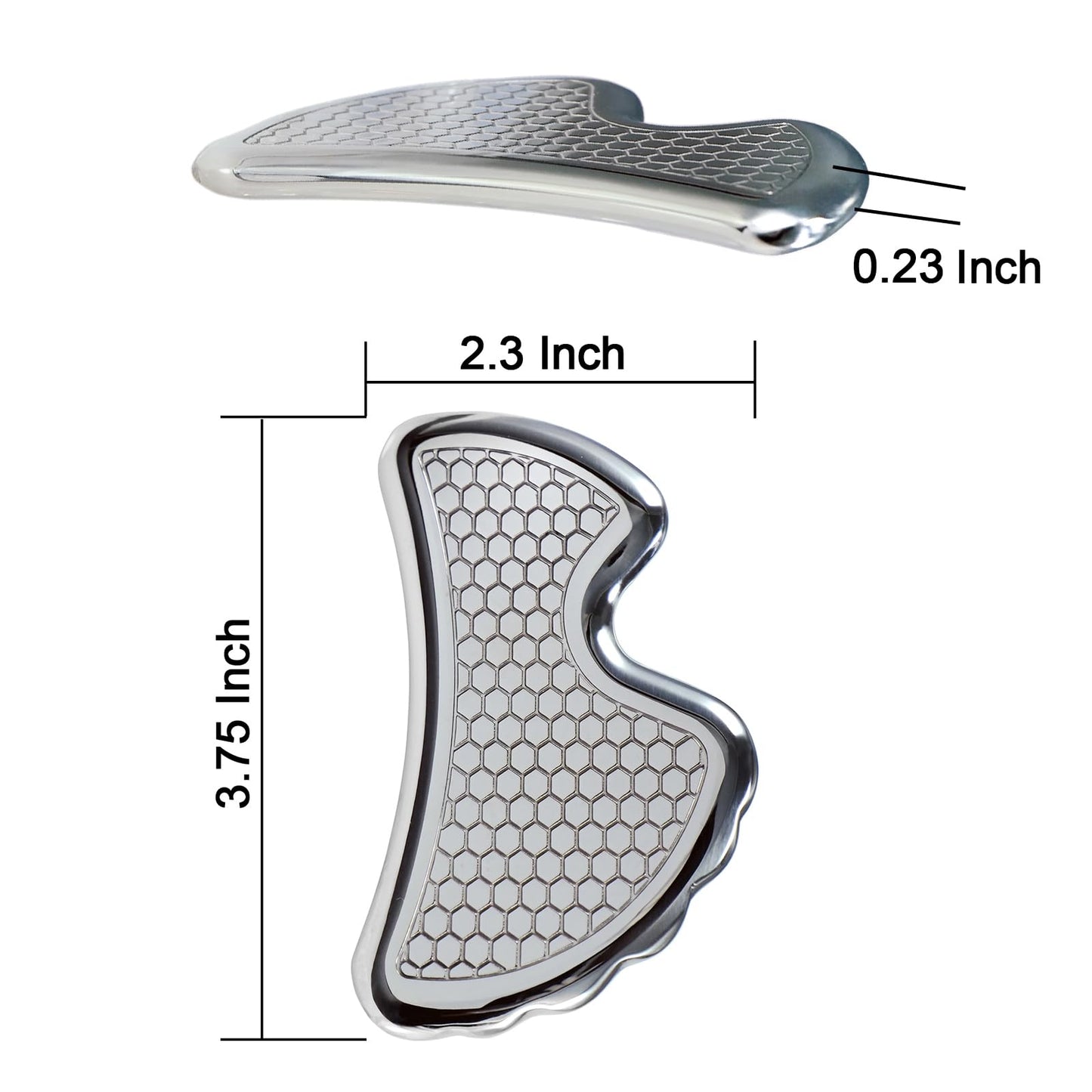 BYYDDIY 4 in 1 304Stainless Steel Gua Sha Muscle Scraper Tool Set, Scar Tissue Tool,Physical Therapy Tools,Muscle Scraping Tool,IASTM Tools,Fascia Scraper,Soft Tissue Massage Tool