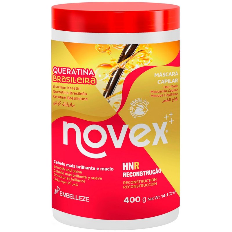 NOVEX Hair Conditioning Mask, Keratin for Frizz Control & Damage Repair, Ultra Concentrated Formula, 1kg / 35.3 oz